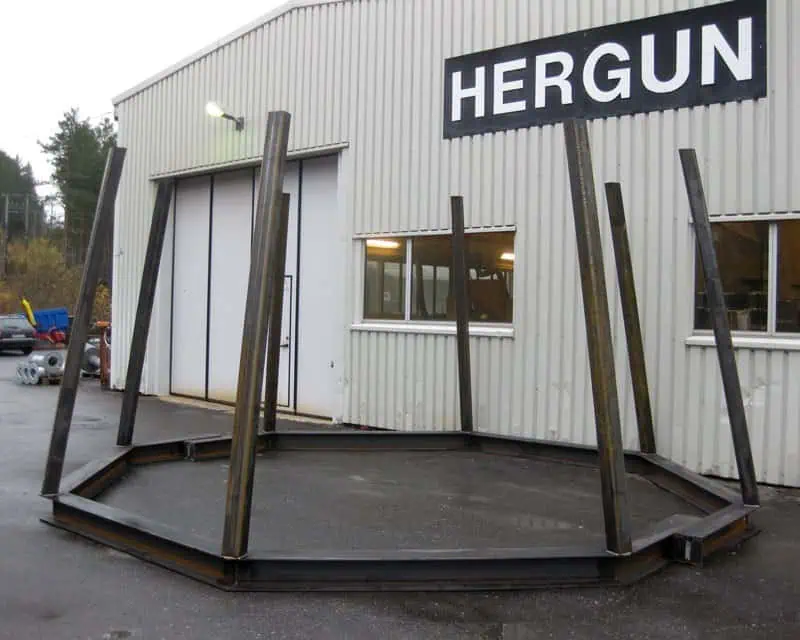 Stålkonstruksjon produsert og montert av Hergun